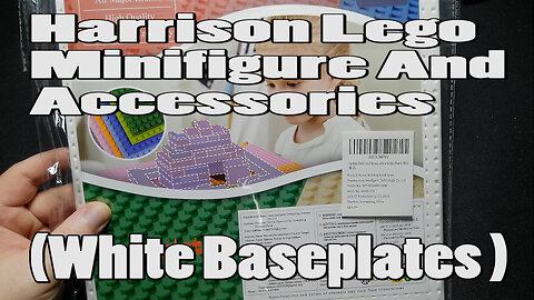 Harrison Lego Minifigure And Accessories (White Baseplates)