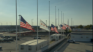 Chicago O’Hare Flags at Half-Staff Following Charlie Kirk Assassination