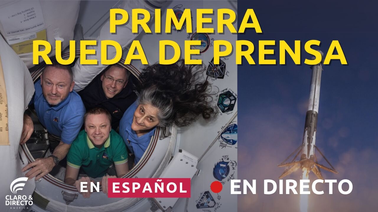 EN VIVO Y EN ESPAÑOL Astronautas de la tripulación SpaceX-9 de la NASA celebran su primera conferencia de prensa después de 9 meses en el espacio