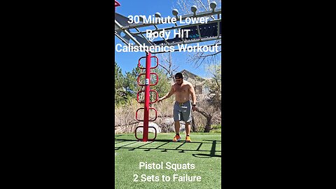 30 Minute Lower Body HIT Calisthenics Workout