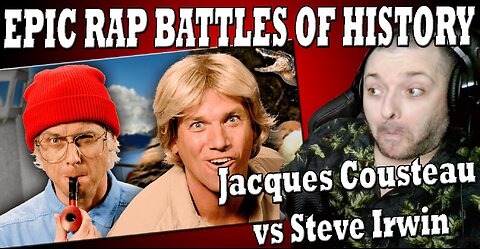 Steve Irwin vs Jacques Cousteau | Epic Rap Battles | First Time Watching | Crikey, These Bars Bite!