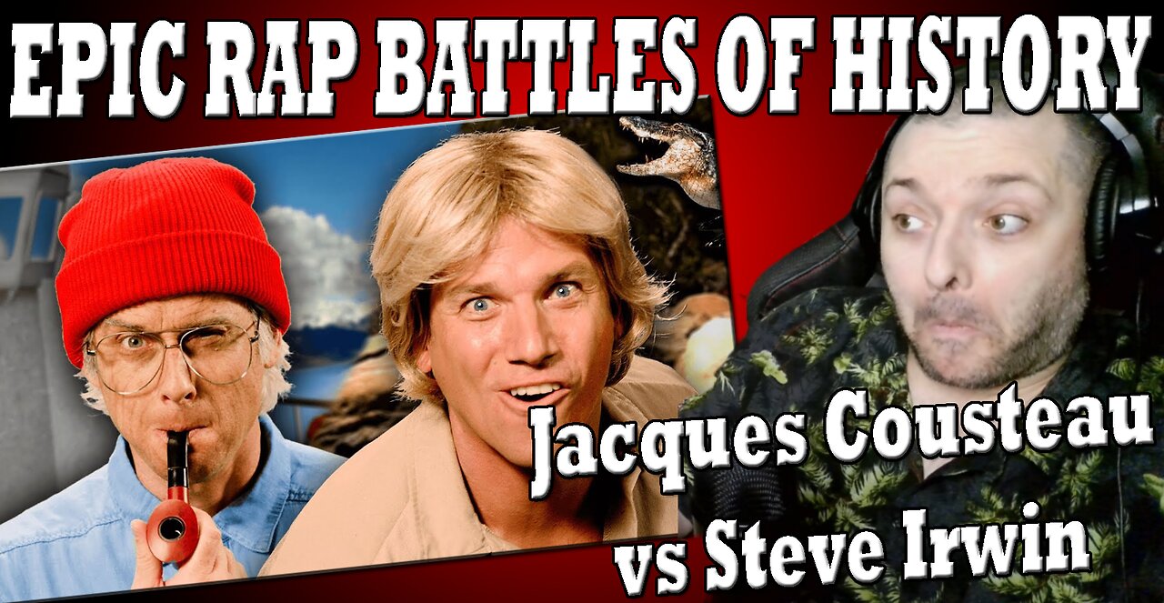 Steve Irwin vs Jacques Cousteau | Epic Rap Battles | First Time Watching | Crikey, These Bars Bite!