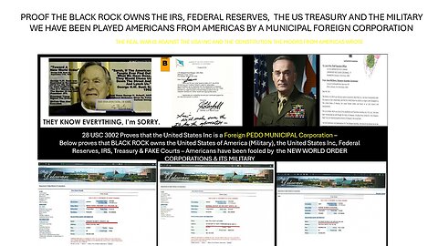 THE TRUTH NEEDS TO BE TOLD RIGHT BLACK ROCK INC, USA INC GENERALS, COL MILLER. MAJOR SMITH
