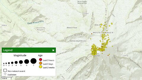 Mount Rainer Seismic Swarm Largest Ever Recorded - Derecho Charges Across US - See ‘Shooting Stars’