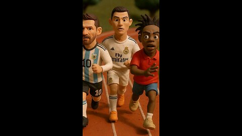 ronaldo vs messi vs ishowspeed doing running