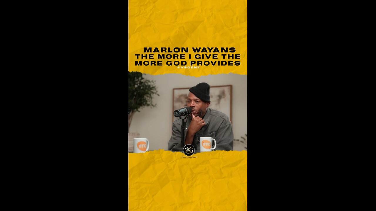 @marlonwayans The more I give the more God provides
