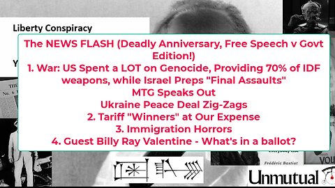 Liberty Conspiracy LIVE 8-21-25 IDF Moves On Genocide, Ukraine Insane, Ballots n Billy Ray