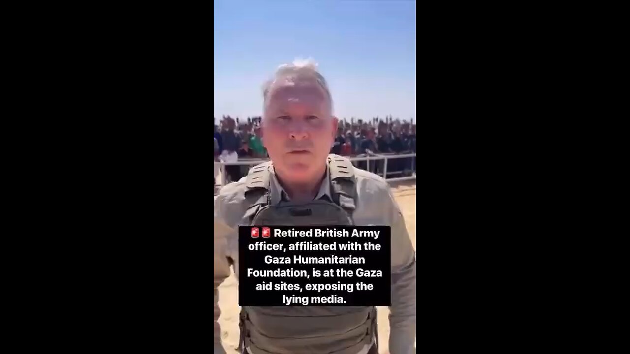 Truth: Richard Kemp, retired British colonel working for the American aid organization GHF in Gaza.