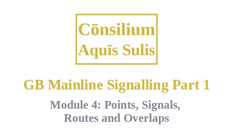 GB Mainline Signalling Part 1 Module 4 (English)