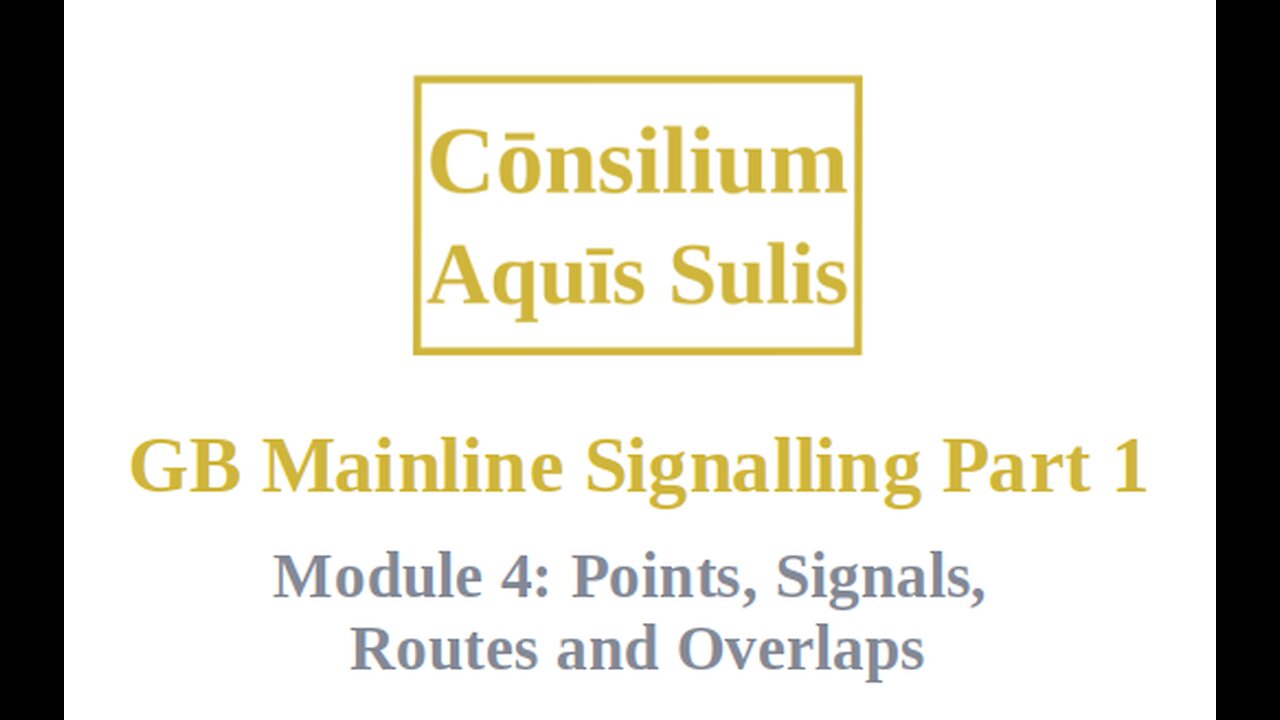 GB Mainline Signalling Part 1 Module 4 (English)