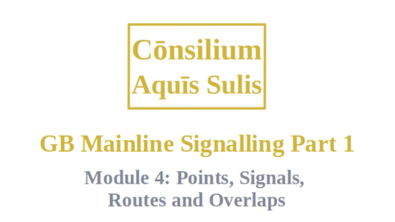 GB Mainline Signalling Part 1 Module 4 (English)