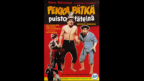 (1955) Pekka ja Pätkä puistotäteinä.