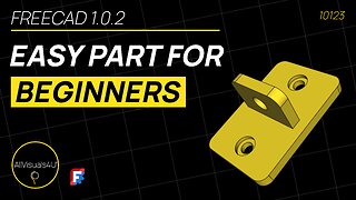👨‍🎓 FreeCAD 1 - FreeCAD Part Design Tutorial - FreeCAD Hole Tutorial - What Is A Counterbore Hole