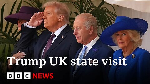 What happened during the first day of Donald Trump's UK state visit? | BBC News