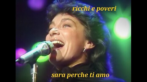 RICCHI E POVERI---SARA PERCHE TI AMO