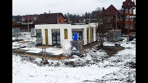 Time-lapse of Home being built in the American Village in Russia