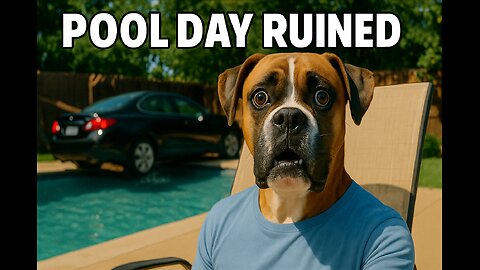 Boxer Dog Vlogs By the Pool… Until an Altima Ends the Vibe 💀😂