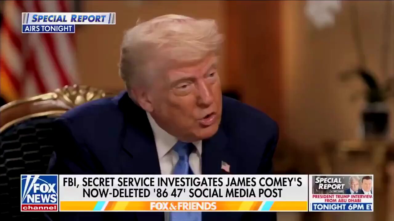 Trump on former FBI Director James Comeys 86 47 threat: He knew exactly what that meant.