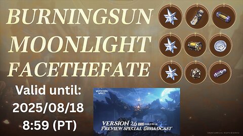2.6 Livestream Codes (Wuthering Waves)