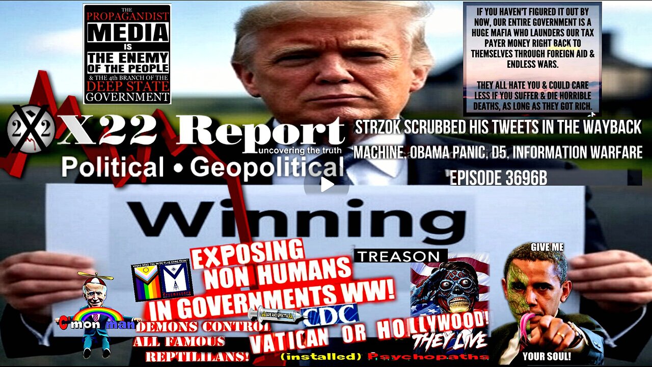 Ep 3696b - Strzok Scrubbed His Tweets In The Wayback Machine, Obama Panic, D5, Information Warfare