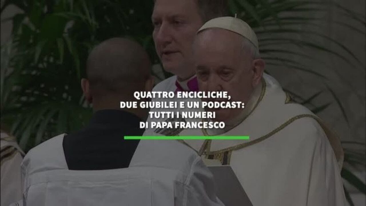 tutti i numeri del pontificato di Papa Francesco DOCUMENTARIO per tutti gli appassionati di pseudoscienze come la cabala ebraica e la numerologia,2 giubilei svolti,encicliche tipo fratelli tutti poi sono da ricordare con attenzione...prrrr