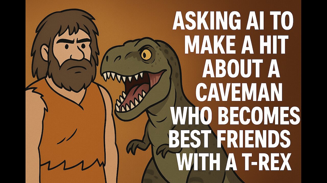 Asking AI To Make A Hit About A Caveman Who Becomes Best Friends With A T-Rex – Full Song 🦖🎵