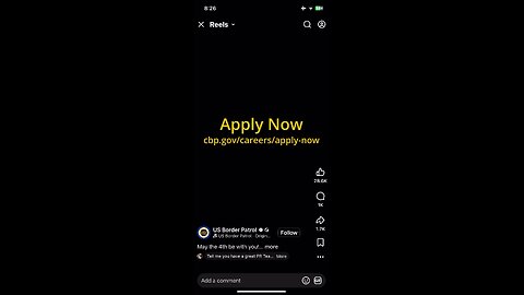 US Border Patrol advert