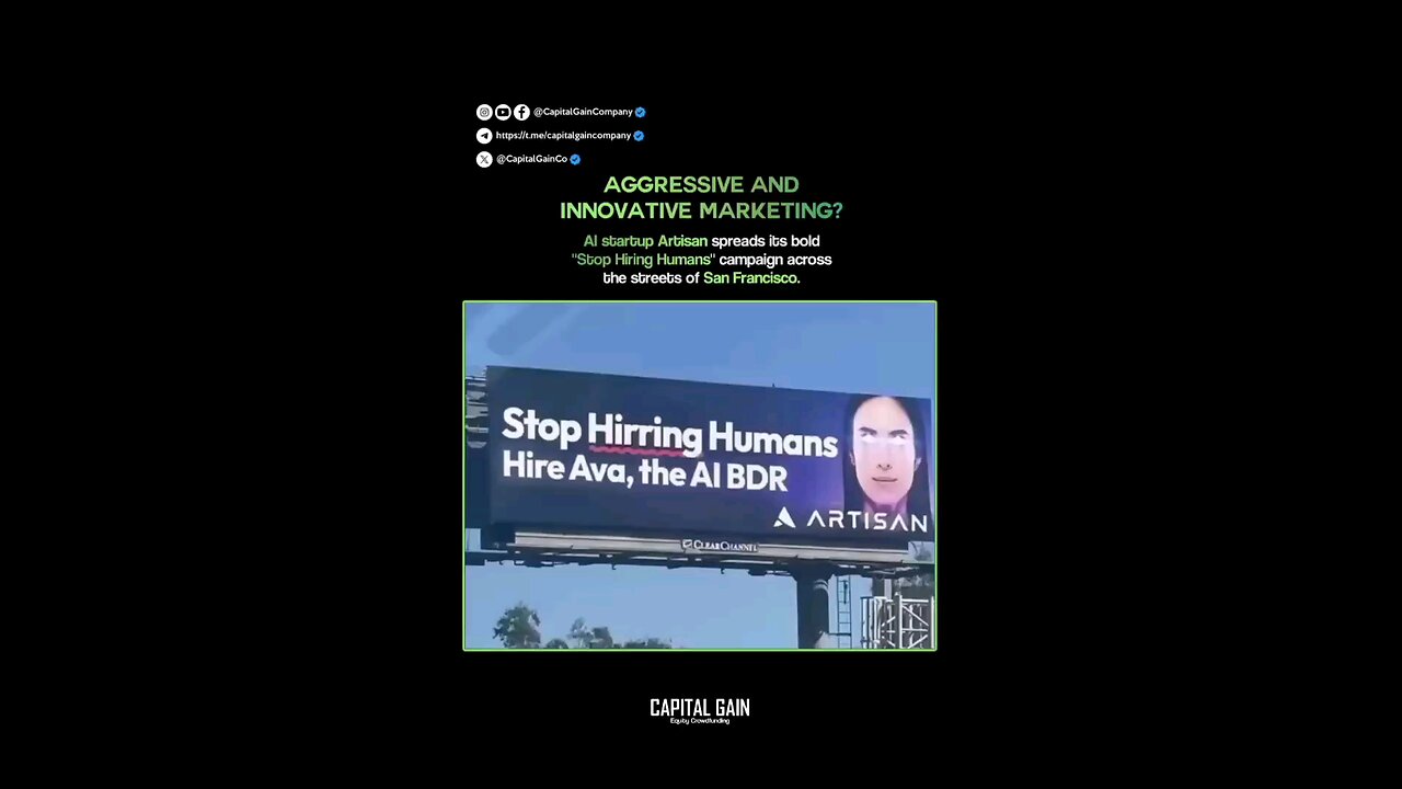 AI Startup Launches "Stop Hiring Humans" Campaign