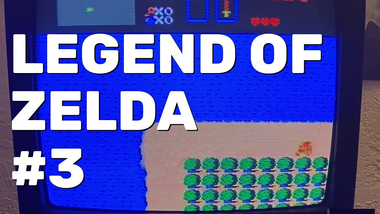 Legend of Zelda NES Gameplay Part 3 - CRT Gaming