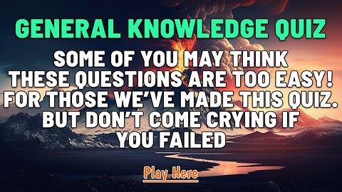 Unbeatable Knowledge Quiz