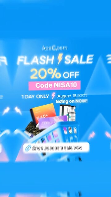FLASH SALE AT ACECOSM GOING ON NOW