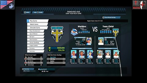 Based Sportsball 2025: Regular Season - Game #27 [Team Christ vs. Warblers]