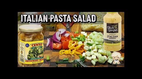 Making Italian Pasta Salad with Leftover Spaghetti Noodles