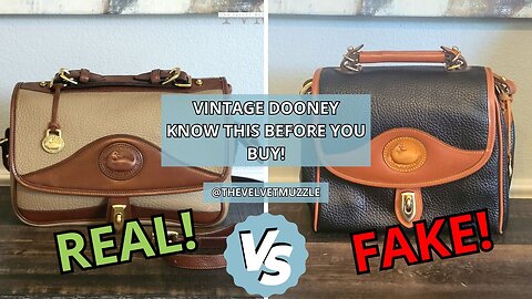 💥 Vintage Dooney: Know This Before You Buy! #realvsfake #vintagedooneyandbourke #thriftstorefinds