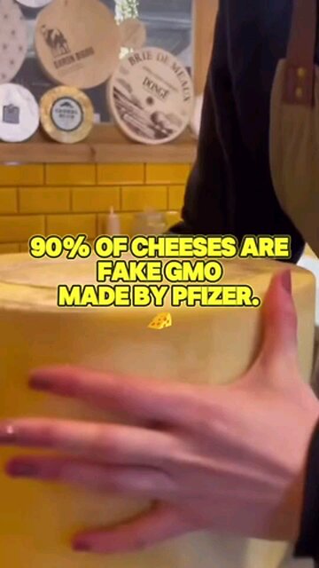 90% Of Cheese Are Fake GMO Made By Pfizer. Read The Labels Before You Purchase Cheese!