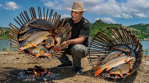Built a DIY Fish Trap… The Results Are UNREAL