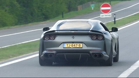 Novitec Rosso Ferrari 812 Superfast - Accelerations, LOUD Revs, Start-Up & More!