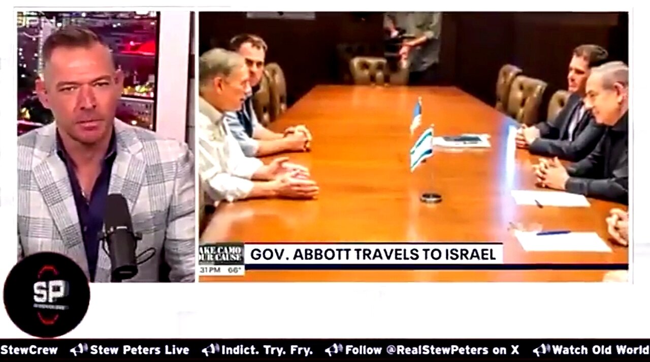 STEW PETERS GOES OFF ON GOVERNOR GREG ABBOT - “ZIONIST ON WHEELS” ✡️