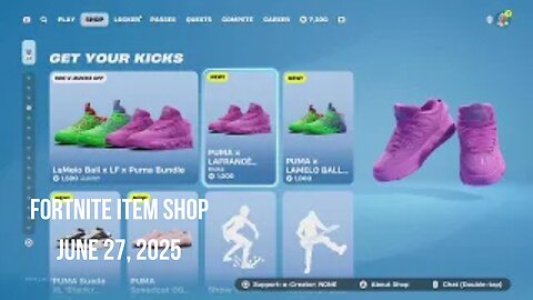 Fortnite Item Shop|June 27, 2025(*New* Kicks)