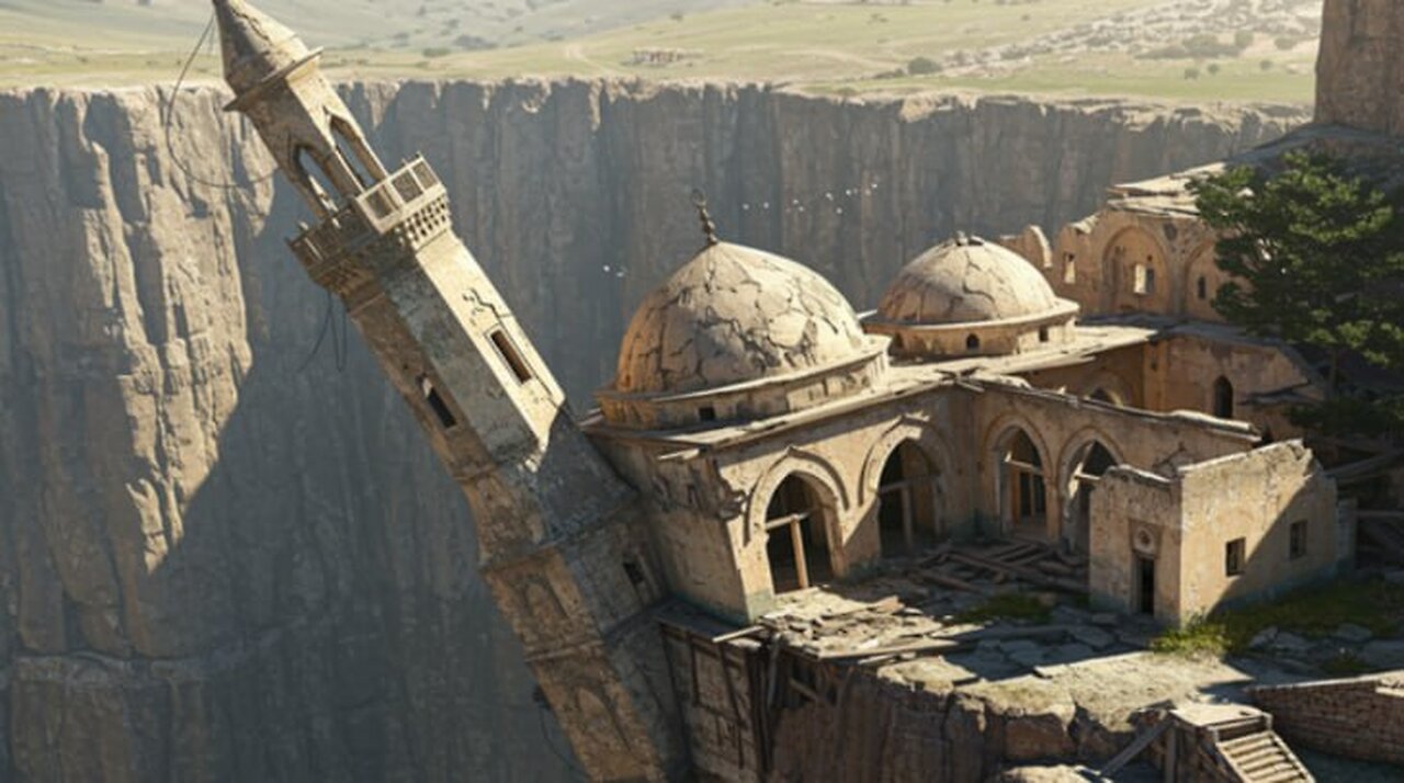 Masjid On A Crumbling Cliff
