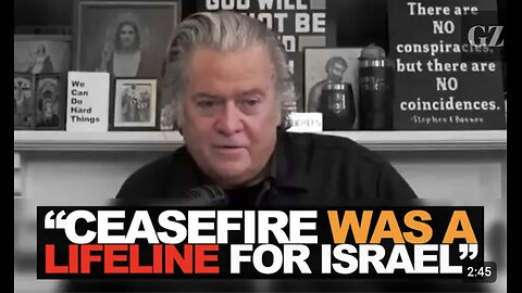Max Blumenthal ~ Steve Bannon: Trump's ceasefire saved Israel