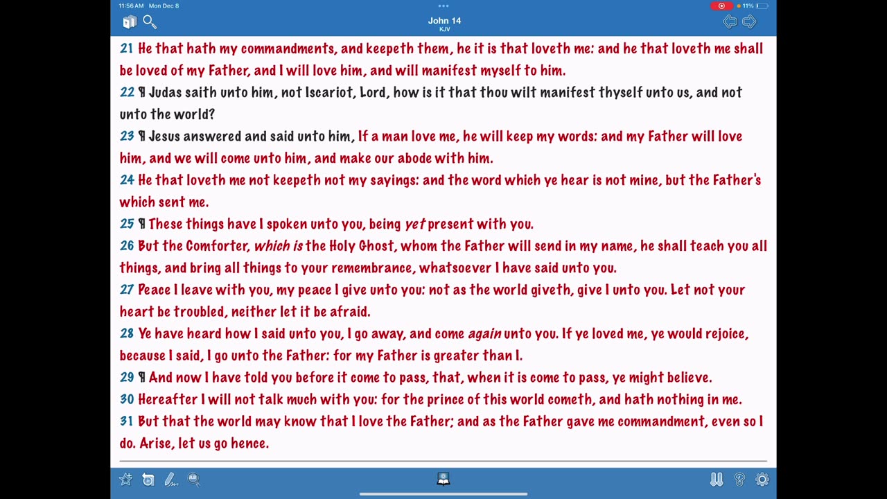 Jesus and His commandments