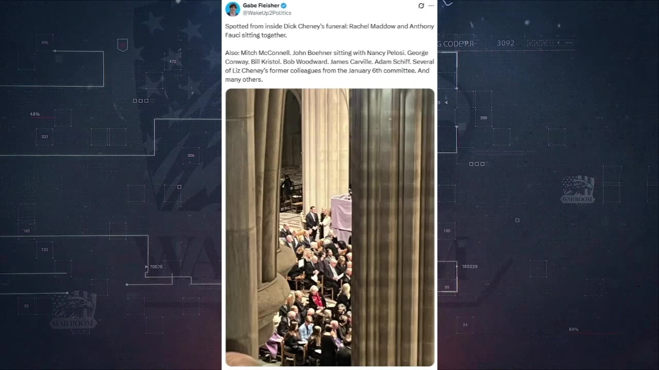 Bannon: "Over At The National Cathedral Today The Deep State Had A Covid Meeting, Oh Yeah There Was A Funeral There Too"