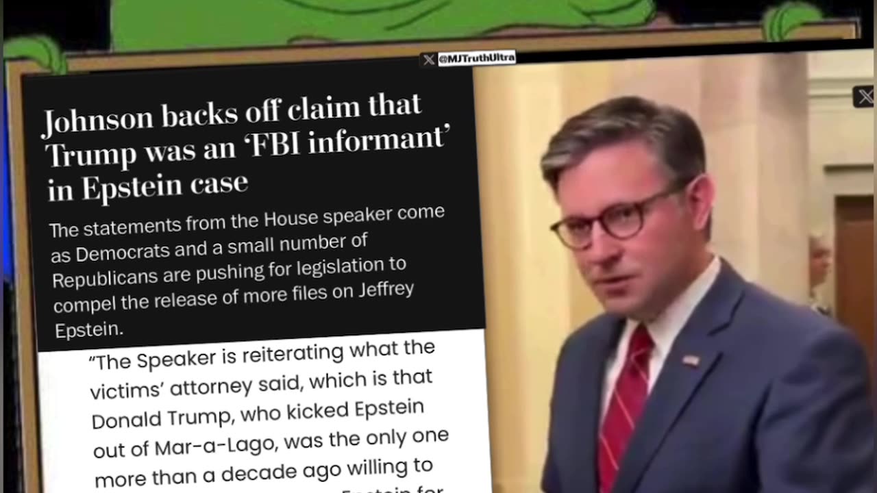 Speaker Mike Johnson walks back his claim that Donald Trump was an “FBI Informant”
