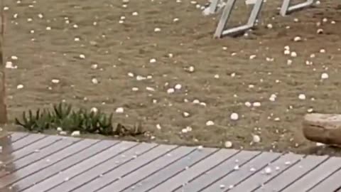 Geo engineering? Massive Hail in Bellaria - Igea Marina, Italy This Afteroon