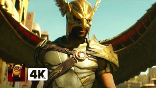 Black Adam (2022) 4K - Hawkman & Black Adam Team Up! _ Movieclips