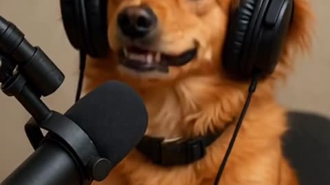 Cute Dog Hosting a Podcast 🎙️🐶 | Funny & Adorable Talking Dog Show