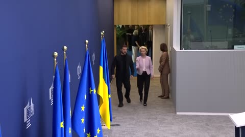 Zelensky Arrives in Brussels Ahead of US Visit with President Trump