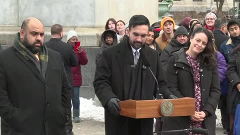 Newly Inaugurated NYC Mayor Zohran Mamdani Announces New Office of Mass Engagement at Grand Army Plaza - January 2, 2026