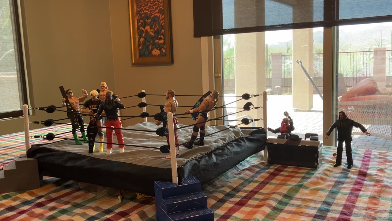 Action figure wrestling blackout episode one for May 2025